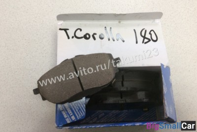 Тормозные колодки Toyota Corolla 180